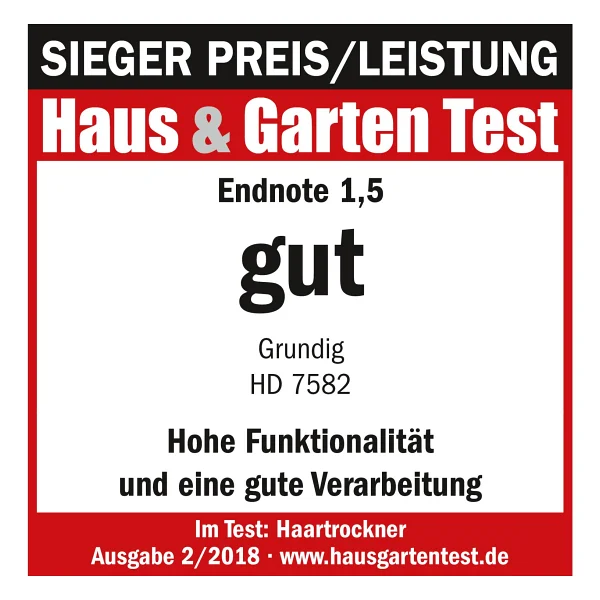 Grundig HD 7582 Pure Care Black 2300 W İyonlu Saç Kurutma Makinesi - Görsel 5