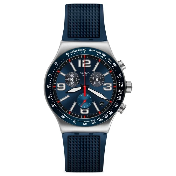 Swatch Blue Grid YVS454 Erkek Kol Saati - Görsel 5