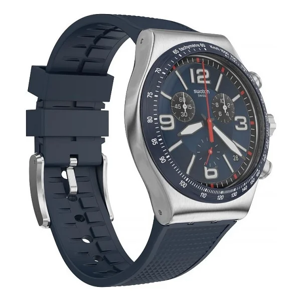 Swatch Blue Grid YVS454 Erkek Kol Saati - Görsel 6