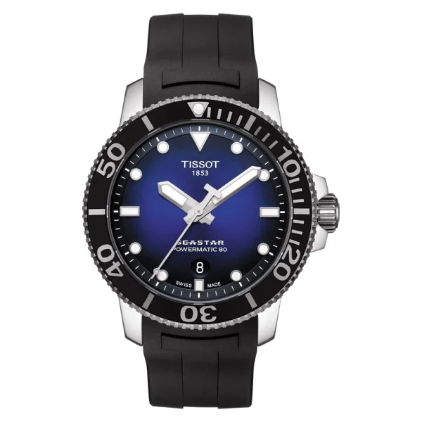 Tissot Seastar 1000 Powermatic 80 T120.407.17.041.00 Kauçuk Kordon Mavi-Siyah Erkek Kol Saati - Görsel 2