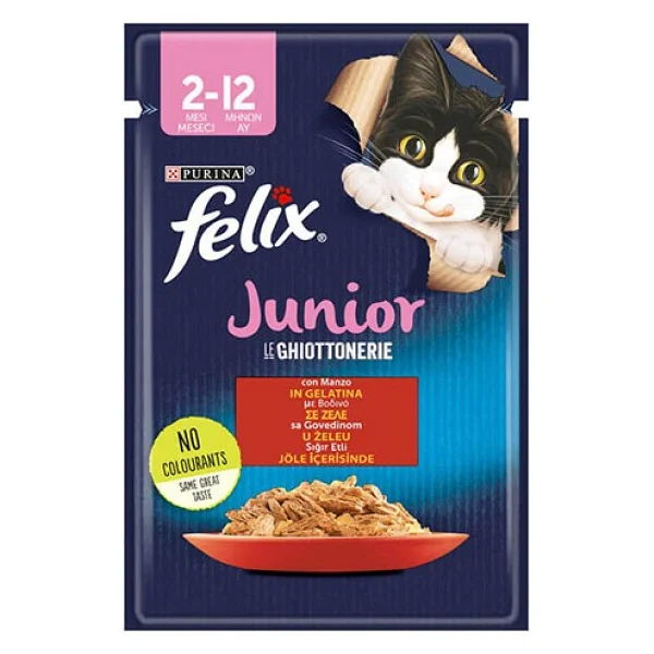 Felix 85 gr 12'li Yavru Kedi Yaş Maması - Görsel 2