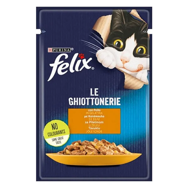 Felix Tavuklu 85 gr 12'li Yetişkin Kedi Yaş Maması - Görsel 2