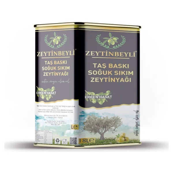 Zeytinbeyli Taş Baskı Soğuk Sıkım Zeytinyağı 18 lt - Görsel 5