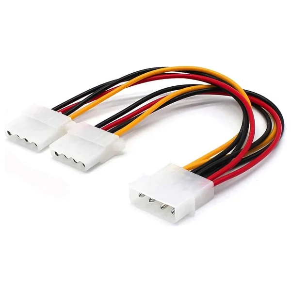 Molex Splitter Kablo 4 Pin Molex Güç Uzatma Kablosu Molex Power Çoklayıcı 4Pin Erkek Çift 4Pin Dişi - Görsel 6