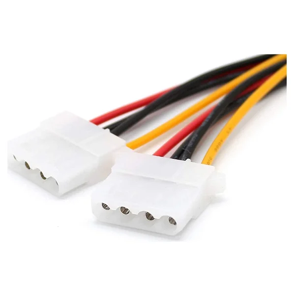 Molex Splitter Kablo 4 Pin Molex Güç Uzatma Kablosu Molex Power Çoklayıcı 4Pin Erkek Çift 4Pin Dişi - Görsel 4