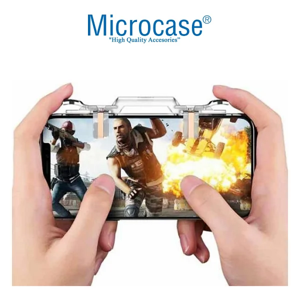 Microcase Telefonlar Için Gamepad Mobil Oyun Tetik Tuşları - AL2945 - Şeffaf - Görsel 4