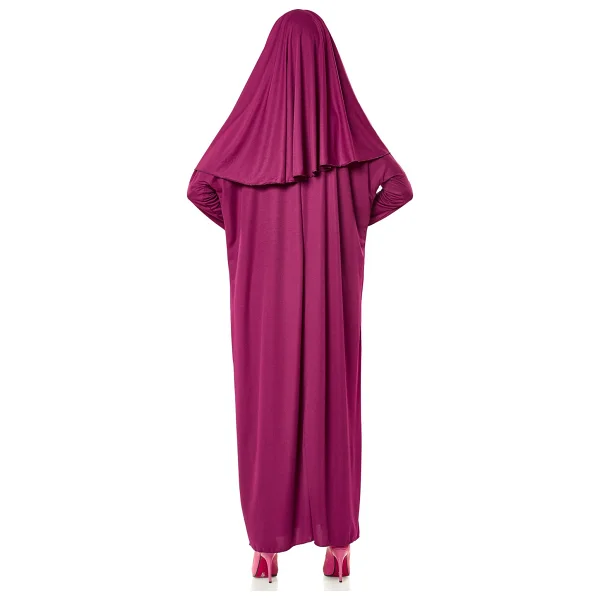 İhvan Tek Parça Namaz Elbisesi - Fuşya - 5015 - Renkli - Standart - Görsel 4