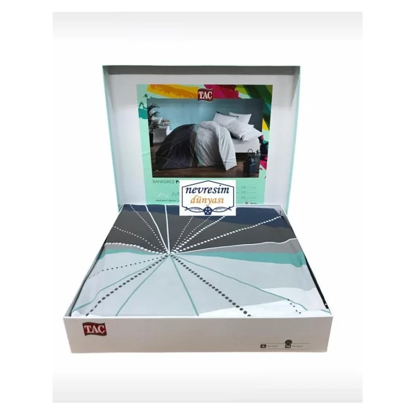 Taç Ranforce Çift Kişilik Nevresim Takımı Power Gri - 200 x 220 cm - Renkli - Görsel 2