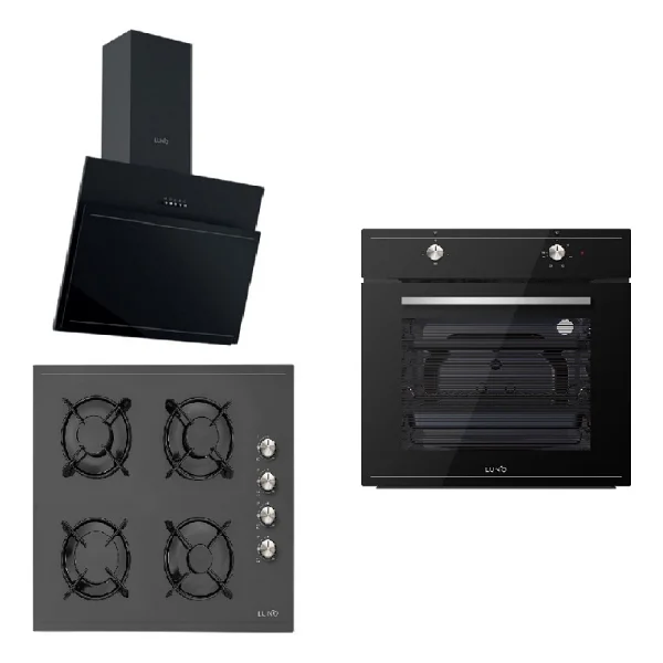 Silverline Luno Siyah Ankastre Set ( F6501b04 - Lc5335b01 - 3462) - Görsel 6