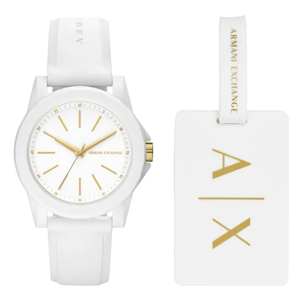 Armani Exchange AX7126 Kadın Kol Saati ve Valiz Etiketi - Görsel 5