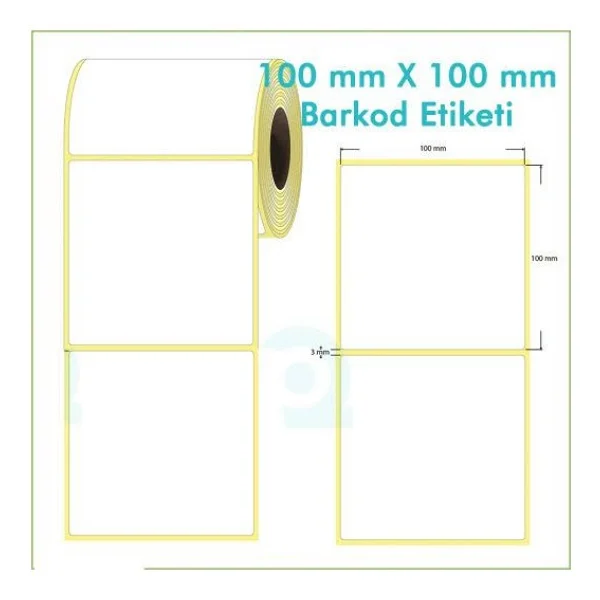 Kartallar Etiket 40X60 Eczane Ilaç Etiketi Sarı Renk 1 Rulo 1000 Adet- 10 Rulo - 40 x 60 mm - Görsel 3