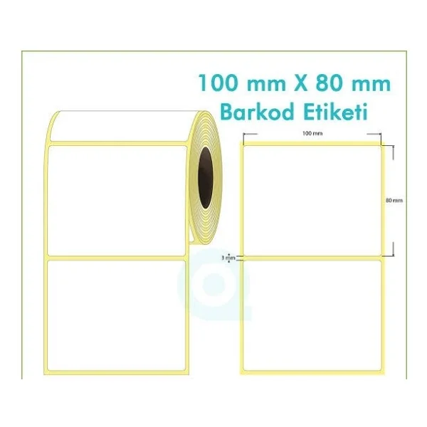 Kartallar Etiket 40X60 Eczane Ilaç Etiketi Sarı Renk 1 Rulo 1000 Adet- 10 Rulo - 40 x 60 mm - Görsel 4