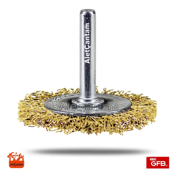Gfb Matkap Tel Fırça Pimli Daire Fırça 50mm - 50 mm - Görsel 3