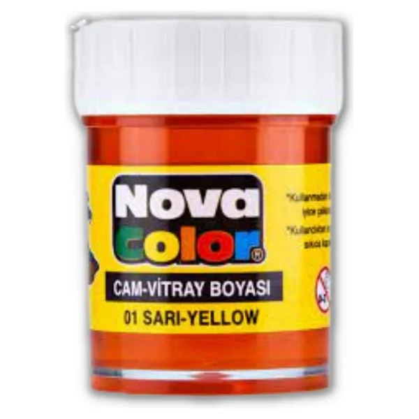 Nova Color Cam Boyası Vitray Boyası 25 ml - Mavi - Görsel 7