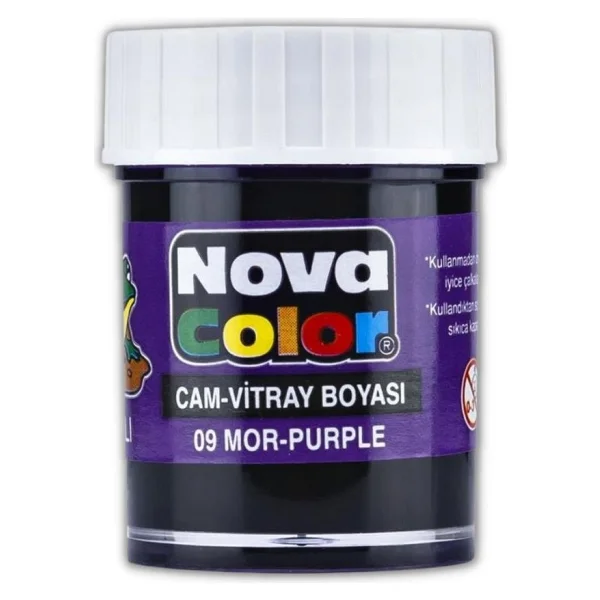 Nova Color Cam Boyası Vitray Boyası 25 ml - Mavi - Görsel 4