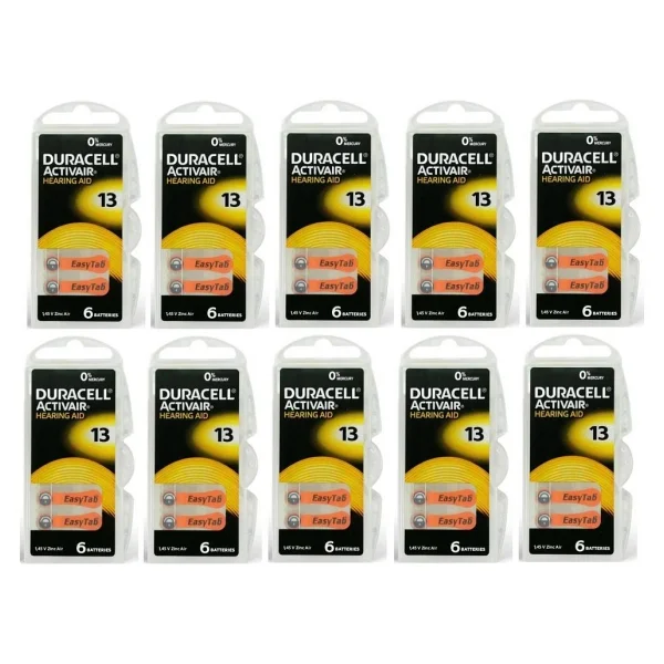 Duracell Activair 13 Numara 6'lı 10 Paket İşitme Cihazı Pili - Görsel 2