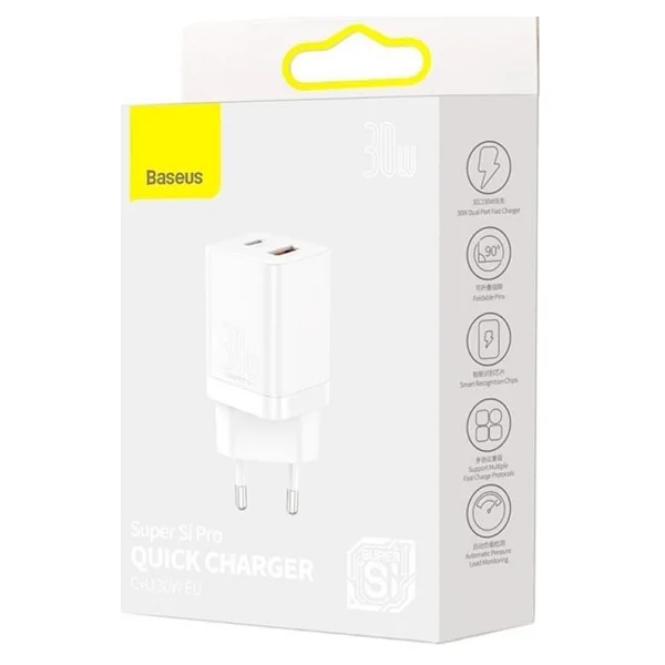 Baseus Super Si Pro 30 W Hızlı Şarj Adaptörü - Görsel 4