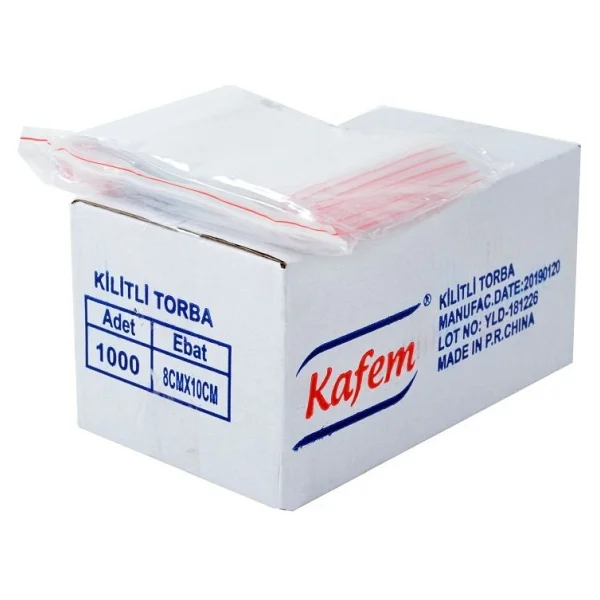 8 X 10 cm Kilitli Poşet / Naylon Torba ( 4.000 Adet ) - Kafem - Görsel 2