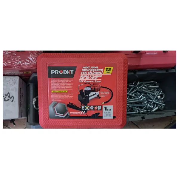 Prodht Mini Hava Kompresörü Tek Silindirli 12 Volt - Görsel 2
