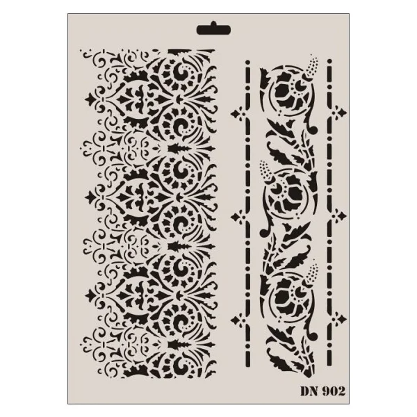 Rich Dantel Seri DN-902 Stencil 35x25 cm - Görsel 2