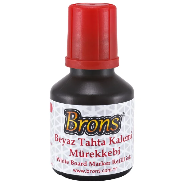 Brons 30 cc Kırmızı Yağlı Istampa Mürekkebi - Görsel 8