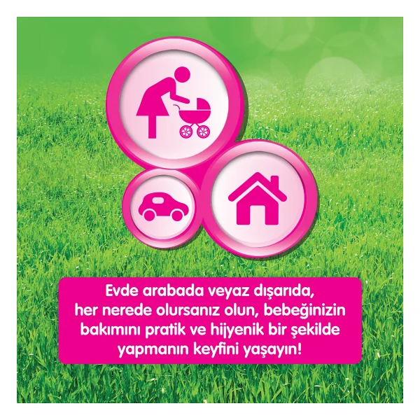 Molfix Bebek Bakım Örtüsü Sıvı Geçirmez Hafif Yapı 10 Adet 60x60 cm Renkli Tasarım - Görsel 3