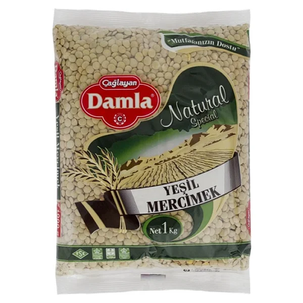 Damla Yeşil Mercimek 1 kg - Görsel 2