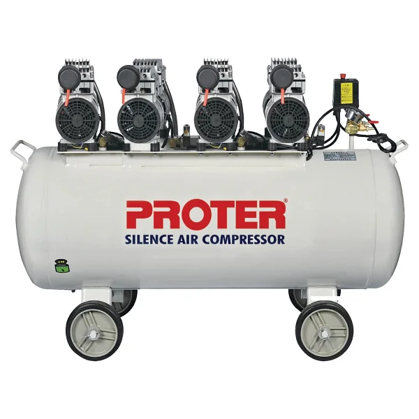 Proter 200 Lt Trifaze Sessiz & Yağsız Hava Kompresörü 4Hp 8Bar 3000W - Görsel 2