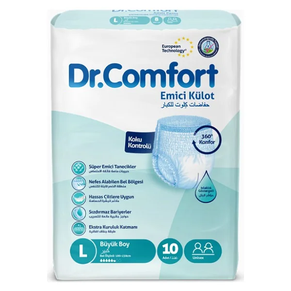 Dr.Comfort Emici Külot Büyük Boy L 10'lu Hasta Bezi - Görsel 2
