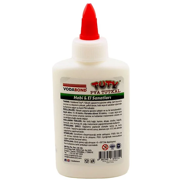 Karton Kumaş Ahşap Tutkalı Şeffaf Donar 100 ml - Görsel 2