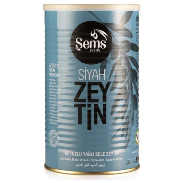 Şems 261-290 Kalibre Yağlı Sele Siyah Zeytin 900 gr - Görsel 2