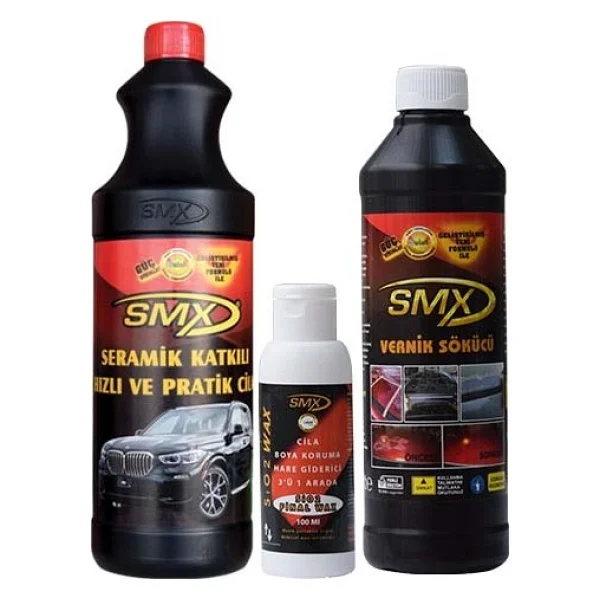 SMX Seramik Cila / Hızlı Cila / Pratik Cila (1 LT) / Cila / Boya Koruma / Hare Giderici / 3'Ü 1 Arada (100ml) / Vernik Sökücü (500ml) - Görsel 4