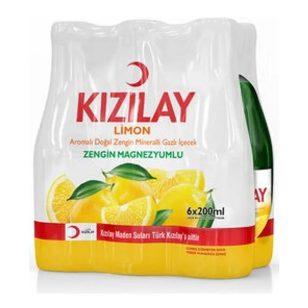 Kızılay Limonlu Maden Suyu 6x200 ml - Görsel 2