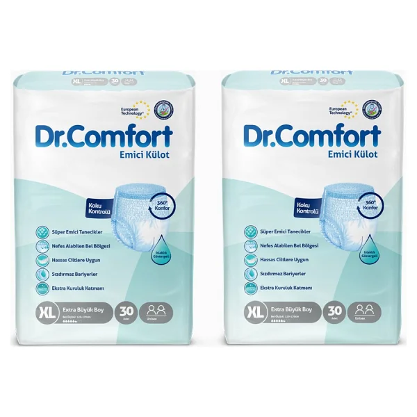 Dr.Comfort Emici Külot Ekstra Büyük Boy XL 30'lu 2 Adet Hasta Bezi - Görsel 3