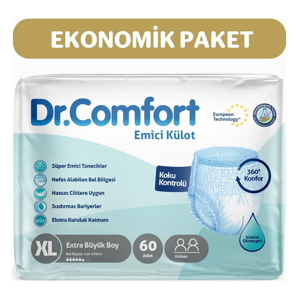 Dr.Comfort Emici Külot Ekstra Büyük Boy XL 30'lu 2 Adet Hasta Bezi - Görsel 2
