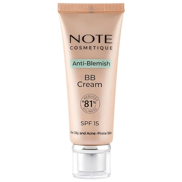 Note Anti-Blemish Akneye Yatkın Ciltler 03 Natural Beige SPF 15 30 ml BB Krem - Görsel 3