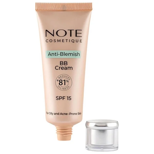 Note Anti-Blemish Akneye Yatkın Ciltler 03 Natural Beige SPF 15 30 ml BB Krem - Görsel 5