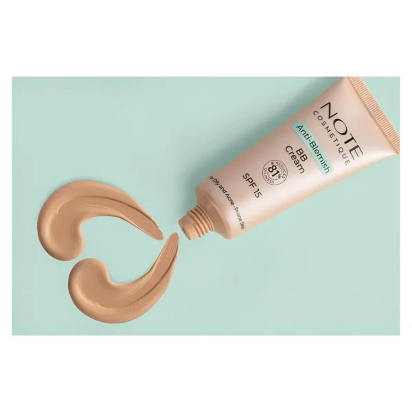 Note Anti-Blemish Akneye Yatkın Ciltler 03 Natural Beige SPF 15 30 ml BB Krem - Görsel 6