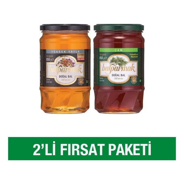 Balparmak 2li Fırsat Paketi 850 gr Çam Balı + 850 gr Yüksek Yayla Çiçek Balı - Görsel 2