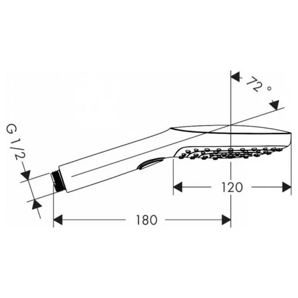 Hansgrohe Raindance Select E 120 3 Jet Bronz El Duşu - Görsel 2