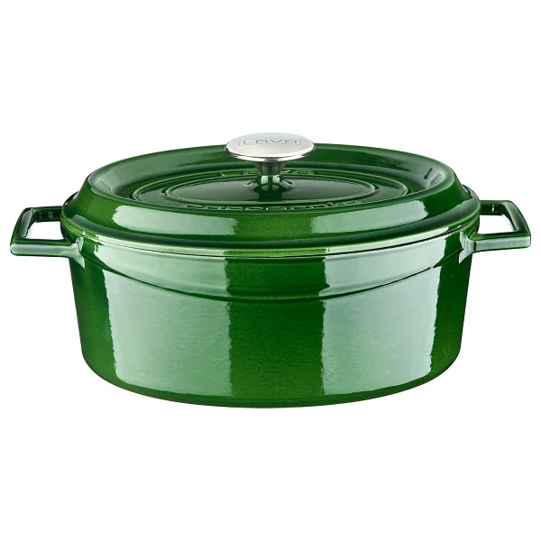 Lava Premium Oval Majolik 21x27 cm Döküm Tencere - Görsel 3