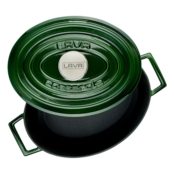 Lava Premium Oval Majolik 21x27 cm Döküm Tencere - Görsel 2