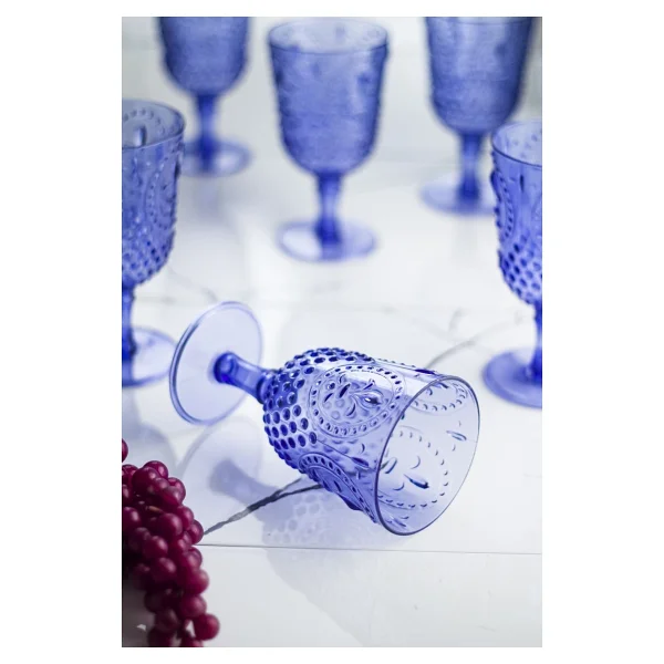 EW's Kitchenware Akrilik Ayaklı Bardak Mavi - Görsel 2