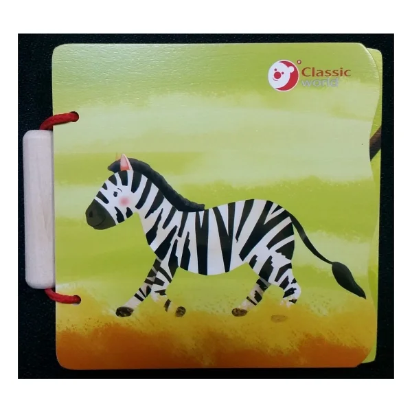 Classic World Ahşap Vahşi Hayvanlar Kitabım - Görsel 2