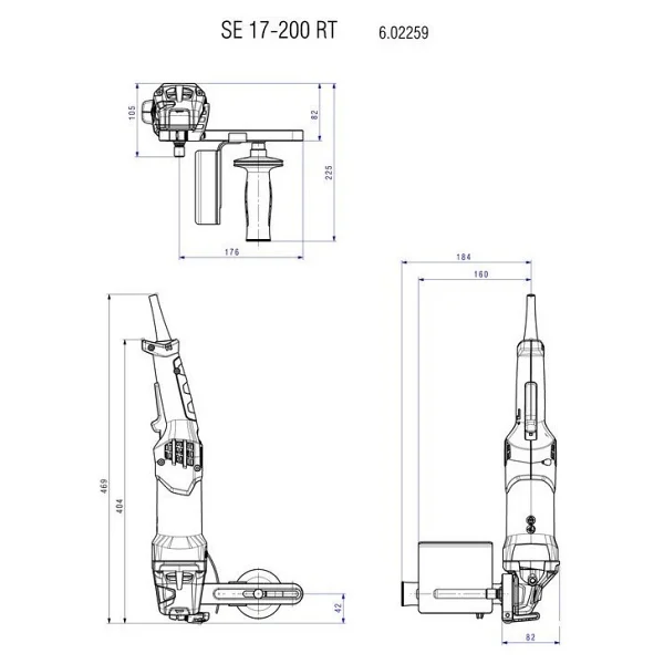 Metabo SE 17-200 RT Set Mob Zımpara Makinesi - Görsel 3