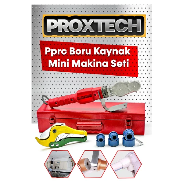 Proxtech Kaydırmaz Kalınlaştırılmış Metal Çanta Panel Pprc Boru Kaynak Mini Makina Seti Makas - Görsel 4