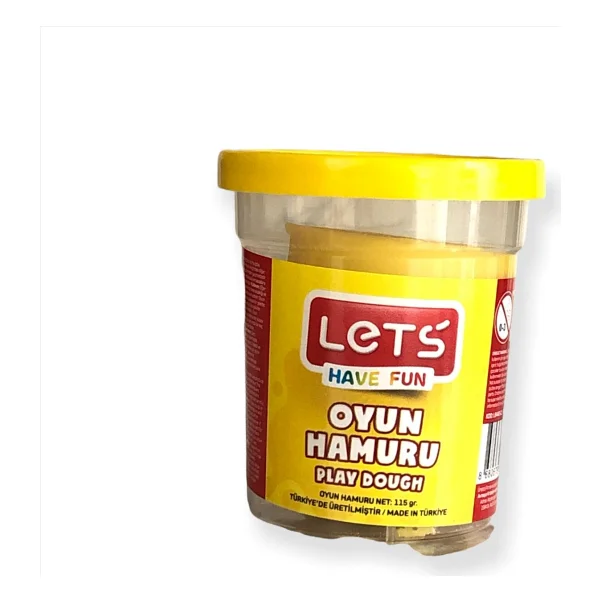 Lets Tek Renk 115 gr Sarı Oyun Hamuru L8440 - Görsel 2
