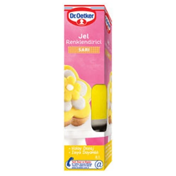 Dr. Oetker Sarı 10 gr Jel Renklendirici - Görsel 2