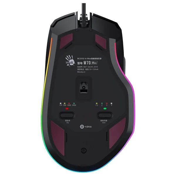 Bloody W70 Max RGB Optik Kablolu Oyuncu Mouse - Görsel 7