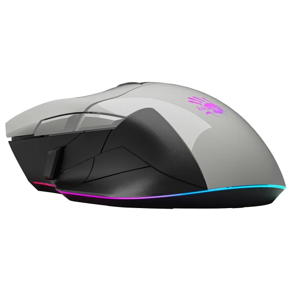 Bloody W70 Max Beyaz RGB Optik Kablolu Oyuncu Mouse - Görsel 4